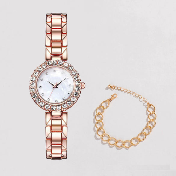 Fashion Oval Alloy Band Quartz Watch For Female