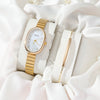 Fashion Oval Alloy Band Quartz Watch For Female
