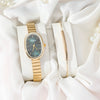 Fashion Oval Alloy Band Quartz Watch For Female
