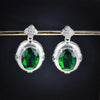 Fashion Oval Copper Artificial Gemstones Rings Earrings Necklace