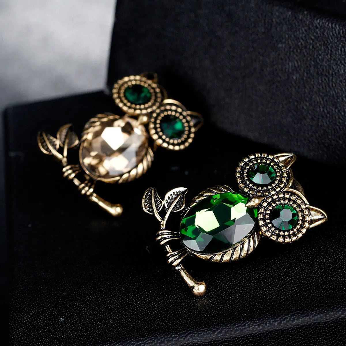 Fashion Owl Alloy Inlay Rhinestones Women'S Brooches