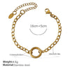 Fashion Owl Red Love Oil Dripping Crown Style Freshwater Pearl 316L Stainless Steel Alloy Marine Life Pattern Electroplated Bracelet For Women