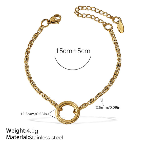 Fashion Owl Red Love Oil Dripping Crown Style Freshwater Pearl 316L Stainless Steel Alloy Marine Life Pattern Electroplated Bracelet For Women