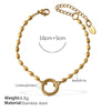 Fashion Owl Red Love Oil Dripping Crown Style Freshwater Pearl 316L Stainless Steel Alloy Marine Life Pattern Electroplated Bracelet For Women