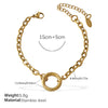 Fashion Owl Red Love Oil Dripping Crown Style Freshwater Pearl 316L Stainless Steel Alloy Marine Life Pattern Electroplated Bracelet For Women