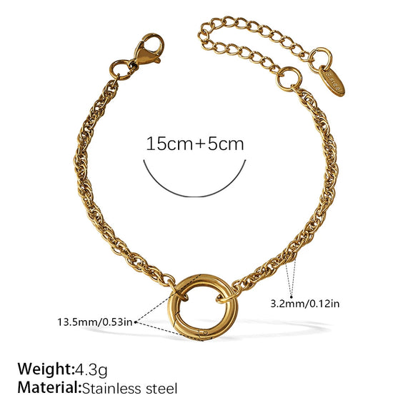 Fashion Owl Red Love Oil Dripping Crown Style Freshwater Pearl 316L Stainless Steel Alloy Marine Life Pattern Electroplated Bracelet For Women