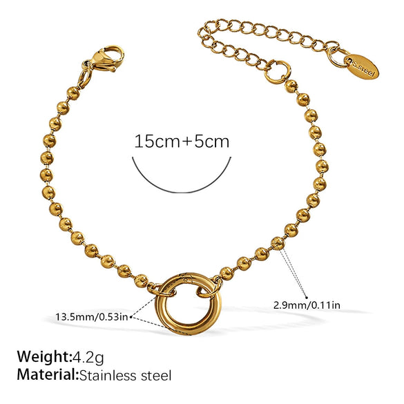 Fashion Owl Red Love Oil Dripping Crown Style Freshwater Pearl 316L Stainless Steel Alloy Marine Life Pattern Electroplated Bracelet For Women