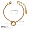 Fashion Owl Red Love Oil Dripping Crown Style Freshwater Pearl 316L Stainless Steel Alloy Marine Life Pattern Electroplated Bracelet For Women