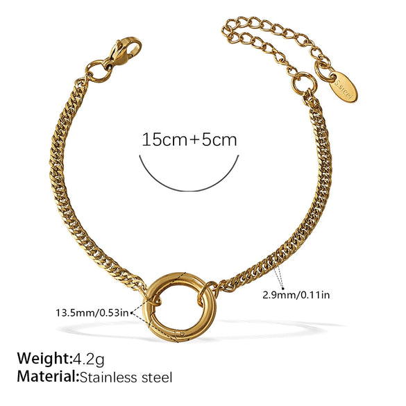 Fashion Owl Red Love Oil Dripping Crown Style Freshwater Pearl 316L Stainless Steel Alloy Marine Life Pattern Electroplated Bracelet For Women