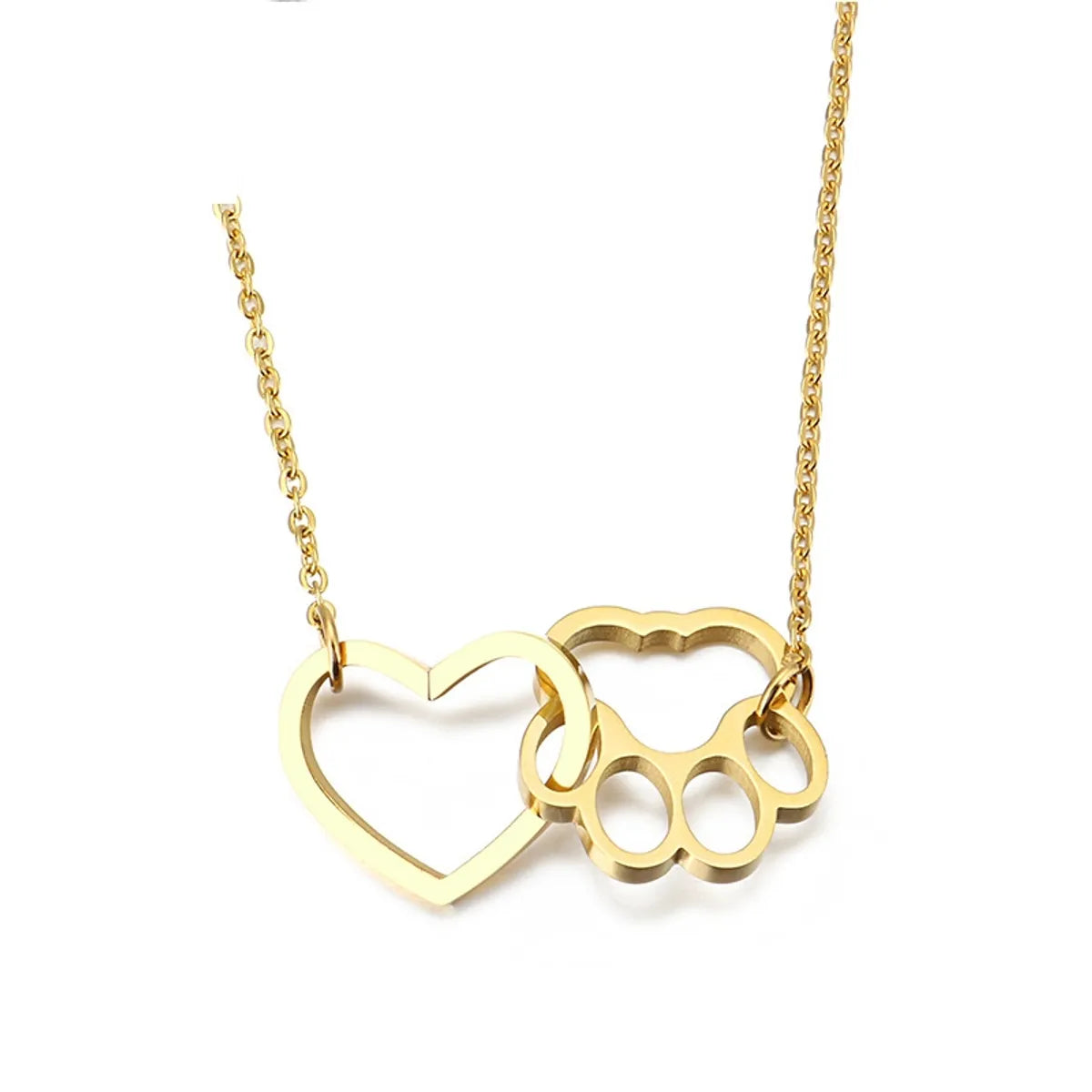 Fashion Animal Titanium Steel Plating Necklace