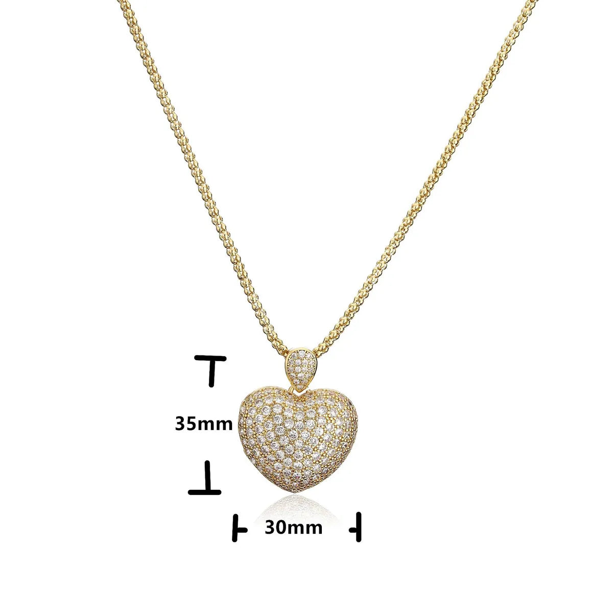 Fashion Heart Copper Necklace In Bulk