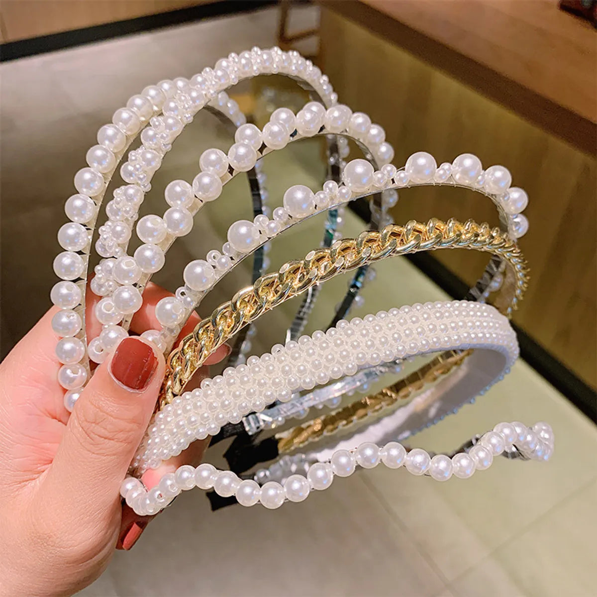 Fashion Pearl Beaded Headband Wholesale