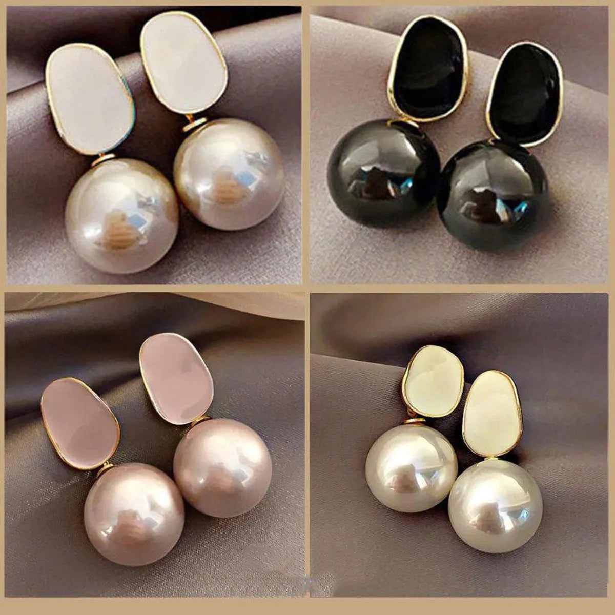 Fashion Geometric Plating Alloy No Inlaid Earrings Ear Studs