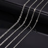 Fashion Pendant Necklace With O Chain Titanium Steel Geometric Pattern Electroplated