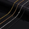 Fashion Pendant Necklace With O Chain Titanium Steel Geometric Pattern Electroplated