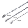 Fashion Pendant Necklace With O Chain Titanium Steel Geometric Pattern Electroplated