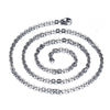 Fashion Pendant Necklace With O Chain Titanium Steel Geometric Pattern Electroplated