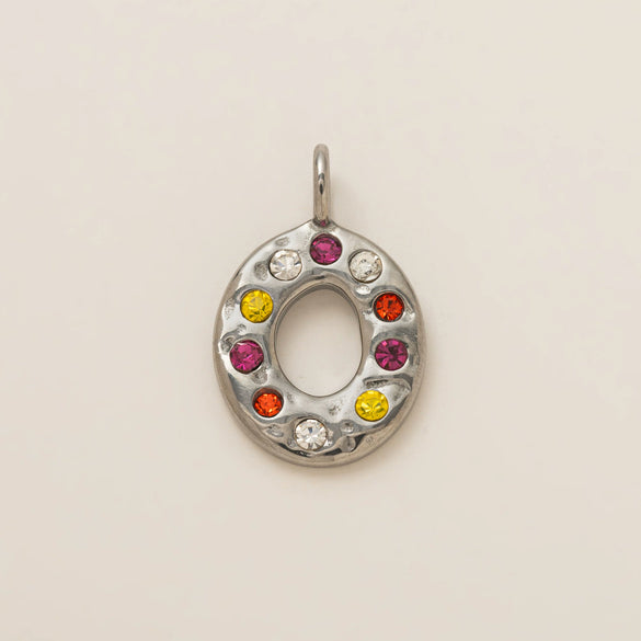 Fashion Pendant Stainless Steel Shaped Diamond Vacuum Plated