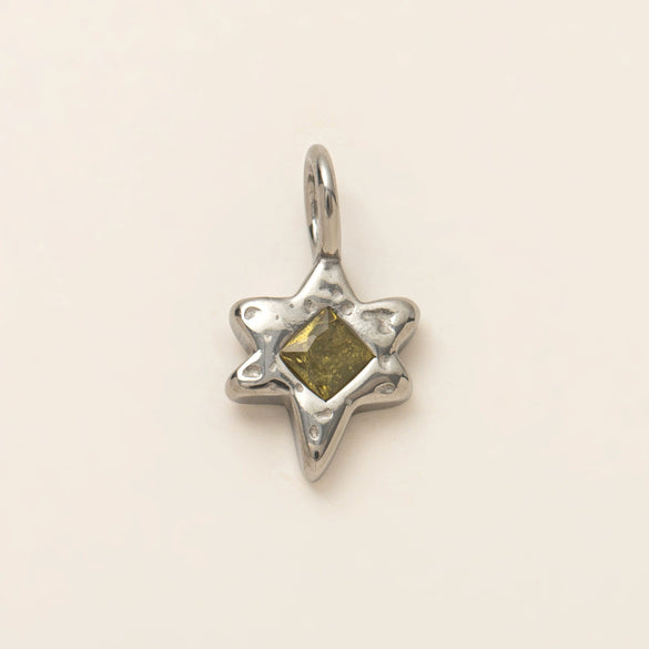 Fashion Pendant Stainless Steel Shaped Diamond Vacuum Plated