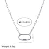 Fashion Pendant Stainless Steel Shaped Diamond Vacuum Plated