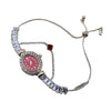 Fashion Pendant Watch Alloy Thin Strap Oval Dial Women's Bracelet Watch With Zircon And Printed Logo