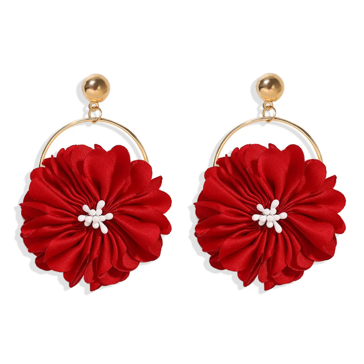 Fashion Personality Creative Simulation Flower Earrings