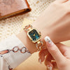 Fashion Personality Square Hollow Alloy Band Quartz Watch For Women
