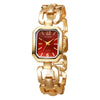 Fashion Personality Square Hollow Alloy Band Quartz Watch For Women