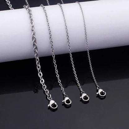 Foreign Trade E-commerce Supply Fashion Personalized Stainless Steel Ornament More Than Men's And Women's Necklaces Specifications Optional One-piece Delivery