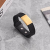 Fashion Personalized Casual Plastic Bracelet Trendy Engraving Adjustable Jewelry Stainless Steel Men'S Bracelet