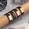 Fashion Personalized Casual Plastic Bracelet Trendy Engraving Adjustable Jewelry Stainless Steel Men'S Bracelet