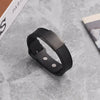 Fashion Personalized Casual Plastic Bracelet Trendy Engraving Adjustable Jewelry Stainless Steel Men'S Bracelet