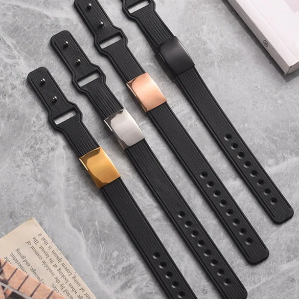 Fashion Personalized Casual Plastic Bracelet Trendy Engraving Adjustable Jewelry Stainless Steel Men'S Bracelet