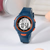Fashion Pin Buckle Electronic Watch Plastic Case Pu Strap Organic Glass Mirror Round Dial Fresh Style Luminous Waterproof