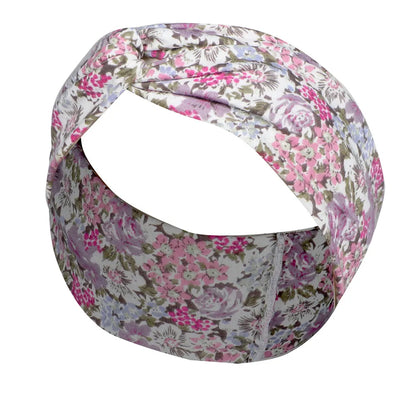 Fashion Plaid Flower Cloth Printing Hair Band 1 Piece