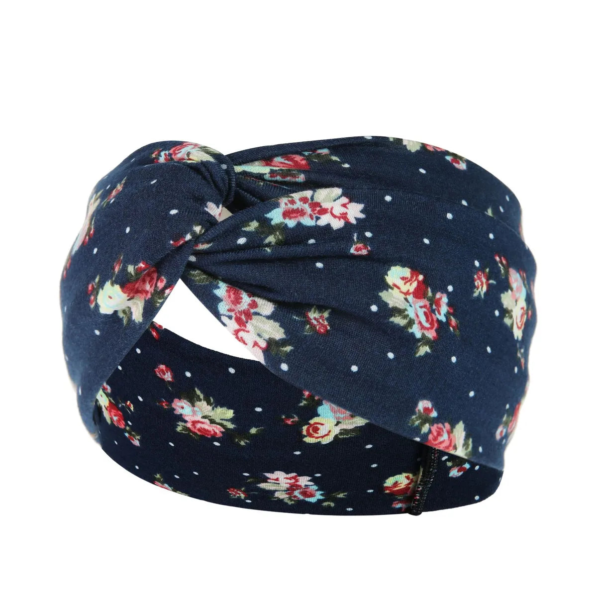 Fashion Plaid Flower Cloth Printing Hair Band 1 Piece