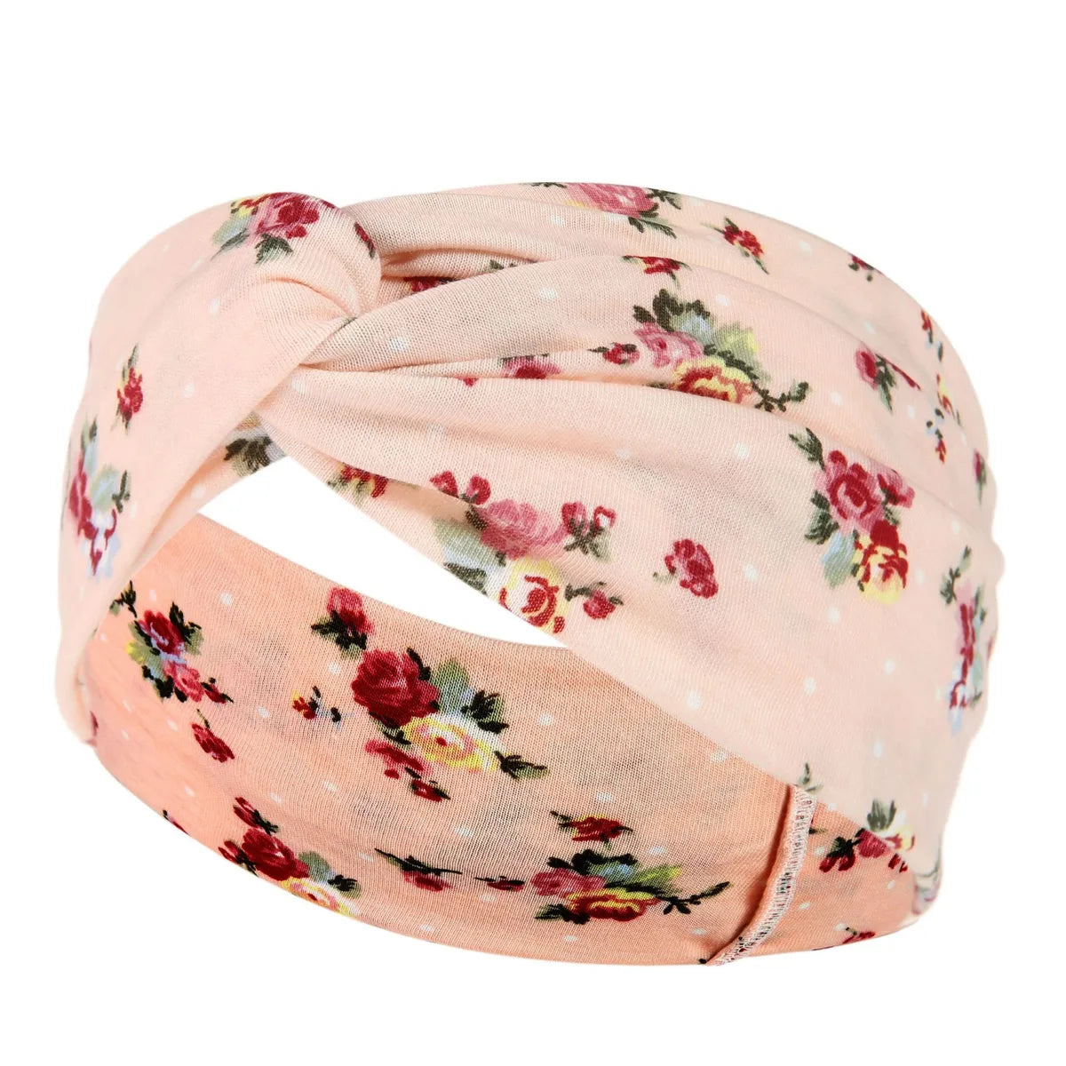 Fashion Plaid Flower Cloth Printing Hair Band 1 Piece