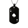 Fashion Poker Stainless Steel Plating Pendant Necklace 1 Piece