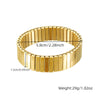 Fashion Punk Metal Retro Geometric Stainless Steel Gold Plated Bracelet