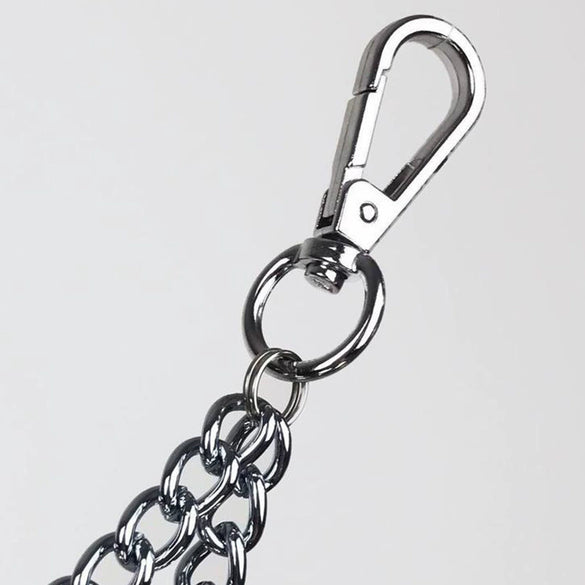 Fashion Punk Style Hiphop Men's Jeans Pants Chain Waist Chain