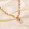 Fashion Punk Style New Pearl Heart-Shape Necklace For Women Bold Water Wave Clavicle Chain Simple Necklaces Gooddiy