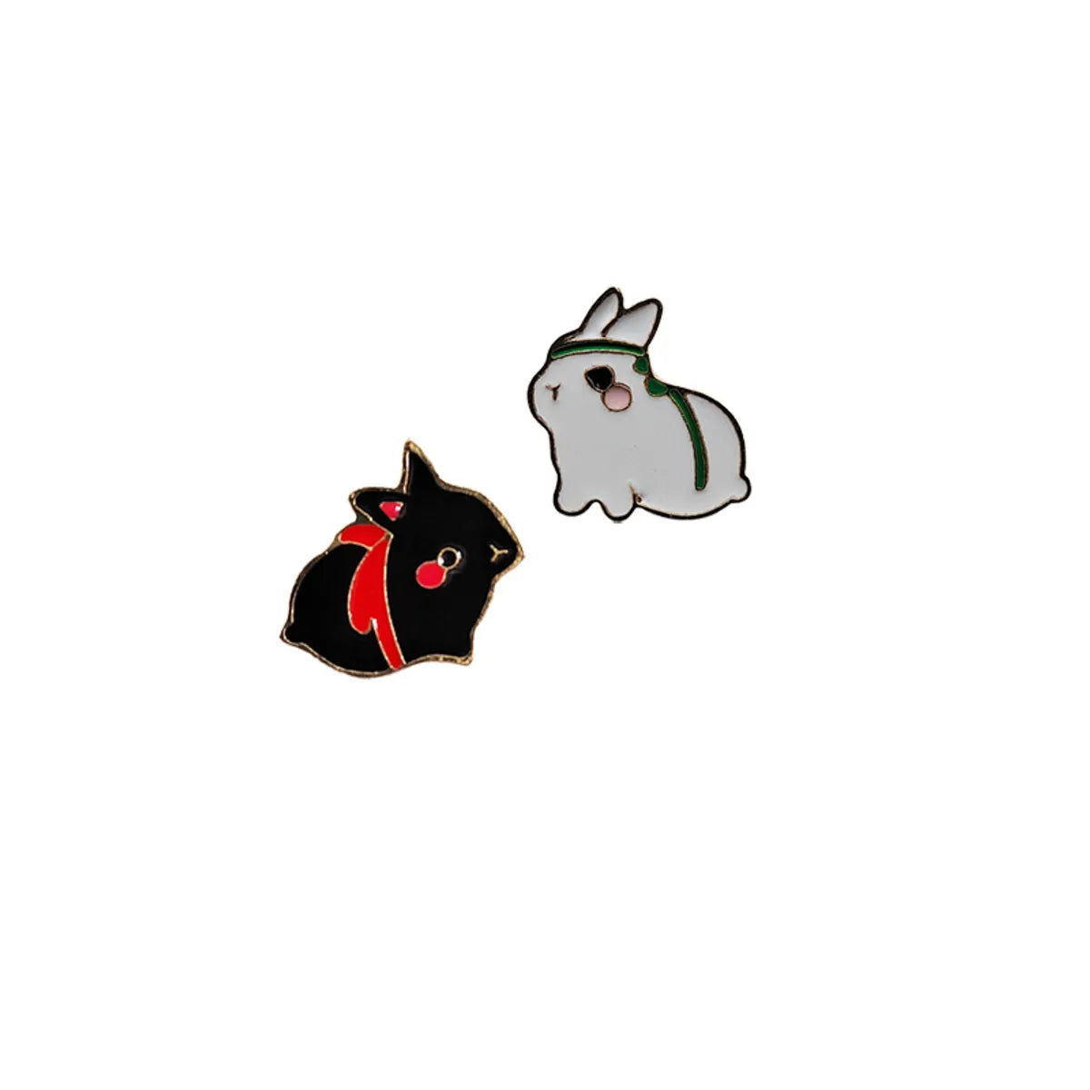 Fashion Rabbit Alloy Enamel Unisex Brooches