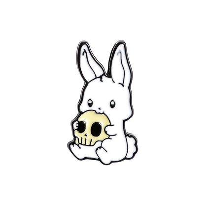 Fashion Rabbit Animal Alloy Enamel Unisex Brooches