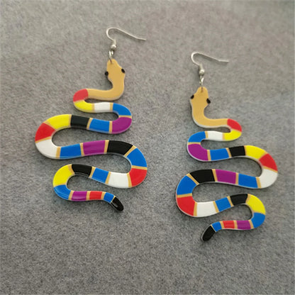 Fashion Rainbow Arylic Women'S Drop Earrings 1 Pair