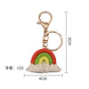 Fashion Rainbow Metal Women'S Bag Pendant Keychain 1 Piece