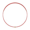 Fashion Red Rope Clavicle Chain 925 Silver Moissanite Inlay Necklace