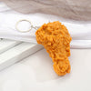 Fashion Resin Chicken Wing And Chicken Leg Keychain Pendant Novelty Food Shape Plastic Charm Accessory
