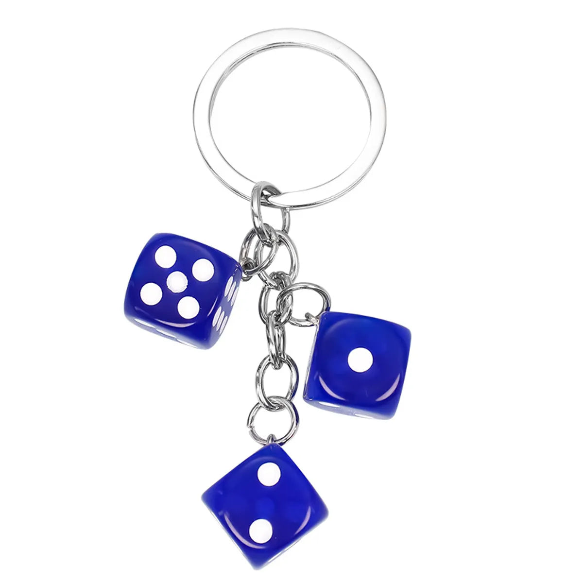 Dice Resin Keychain