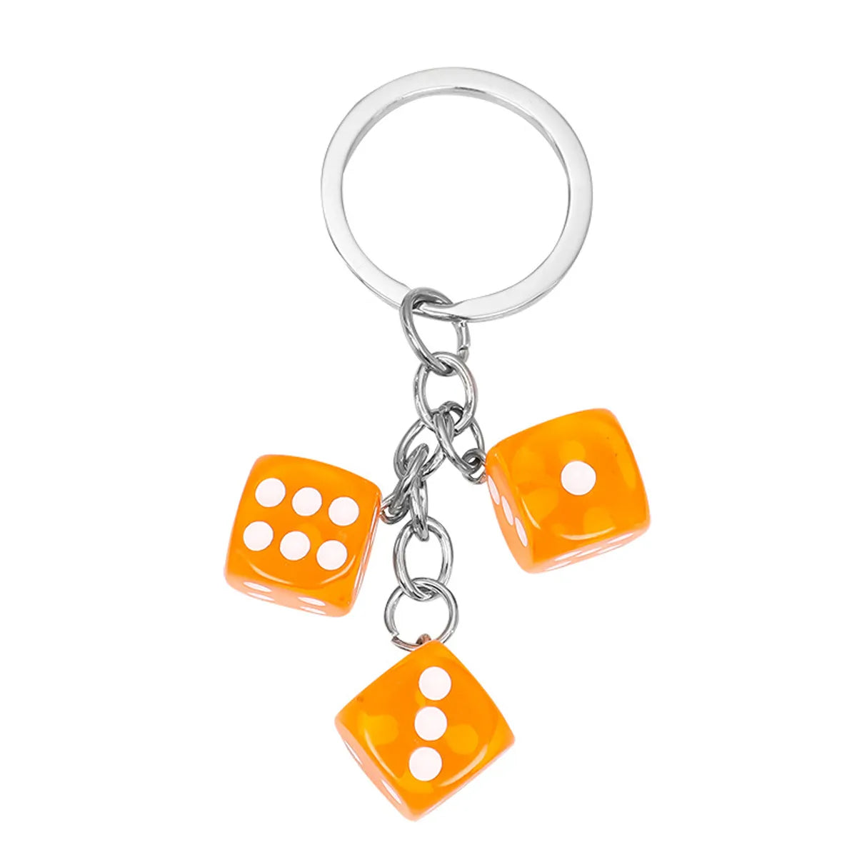 Dice Resin Keychain