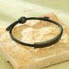 Fashion Retro Allmatch Oil Wax Braided Rope Titanium Steel Stainless Steel 18K Electroplated Women's Bracelet